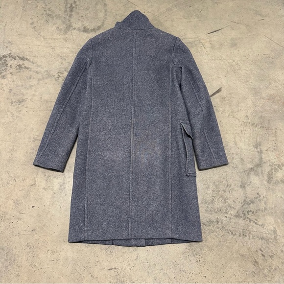 Theory Funnel Neck Coat in Graphic Twill Small - Picture 8 of 9